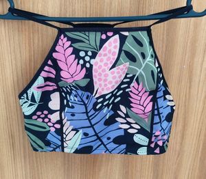 JoyLab Blue Floral Sports Bra