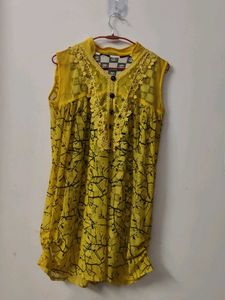 Yellow Sleeveless Top