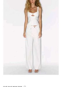Zara Cut Out Bow Top