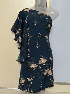 Pintrest Floral One-Shoulder Dress