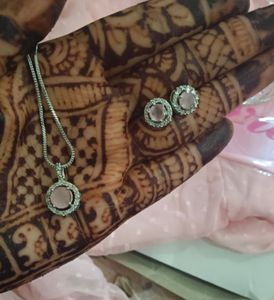 American Diamond Jewellery Set