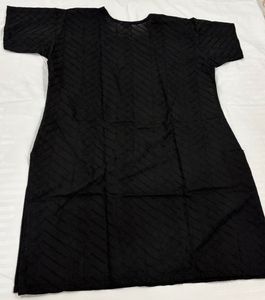 Black Thread Work Kurta with Salwar &amp; Dupatta