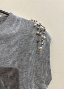 Gray Sleeveless Dress