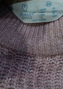 Mauve Knit Pullover Sweater