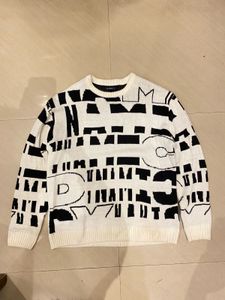 Abstract Graphic Print Sweater