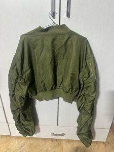Olive Green Bomber Jacket