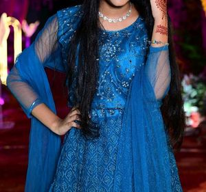 Sky Blue Colour Lehenga