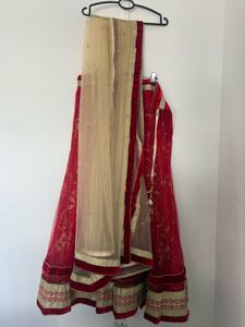 Red Embroidered Lehenga Choli