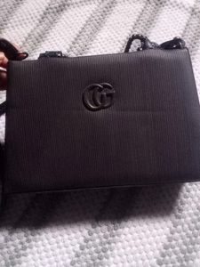 Gucci Inspired Black Shoulder Bag