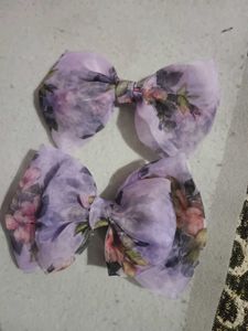 Medium Size Organza Bow Clip