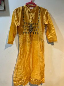 Yellow Ethnic Kurta
