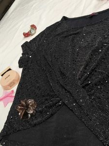 Sparkly Black Top