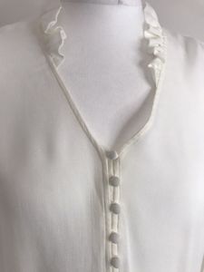 Marks &amp; Spnecer Chiffon Cream Blouse Top