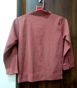 Peach Wrap Top