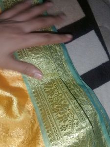 Yellow Banarasi Saree