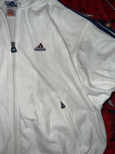 Adidas White Track Jacket