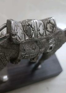Vintage Silver Camel Figurine