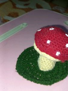 Mushroom Chrochet Jewellary Holder
