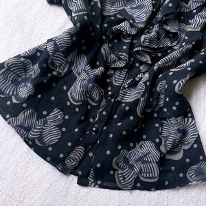 Crocodile Cottagecore Frills Shirt