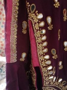 Festive Wear Pink + Purple Rani Pin