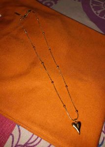 Anti-tarnish Simple Little Heart Pendant Chain