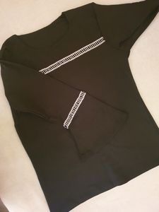 Women Black Full Sleeve Top