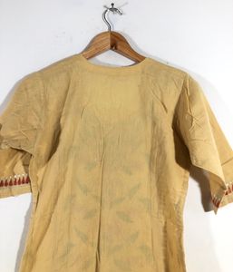 Cream Hand Embroidered Kurtas (Women’s)