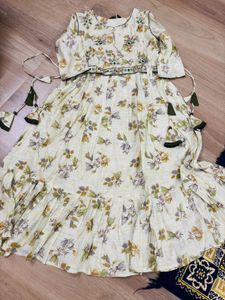 Floral Anarkali Suit Set