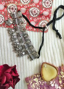 Statement Silver Tone Necklace