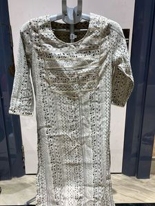 Elegant Floral Print Kurta