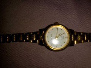 Sonata Gold Tone Watch