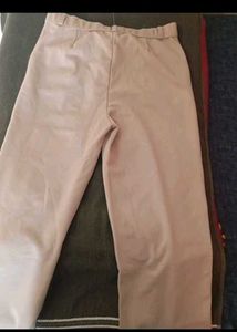 Beige Wide Leg Pants