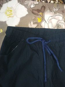 Dark Blue Casual Pants