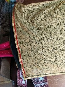 Designer Black-Golden Georgette Net Saree (6 Mtr)