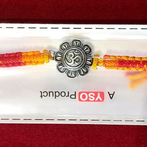Om Pure Silver Rakhi
