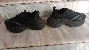 Black Chunky Platform Sneakers