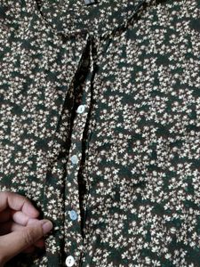 BROWN FLORAL MAXI DRESS
