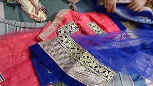 Elegant Peach Embellished Suit