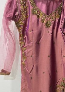 Pink Bridal Pant Suit