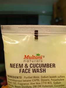 Multani Neem &amp; Cucumber Face Wash
