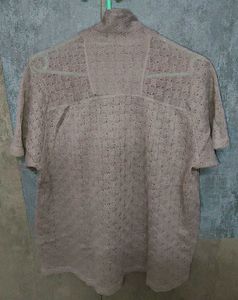 Men&#39;s Premium Openwork Knit Collared Shirt