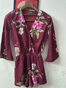 Floral Print Romper - Sassafras Size S