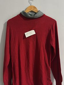 Red Turtleneck Sweater