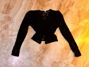 Black Lace Net Top- SIZE-28-36.NOT WORN EVEN ONCE