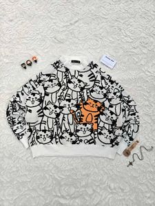 SHEIN Cute Cat Print SWEATSHIRT