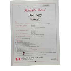 Biology Class 11th Reliable Series.