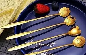 Golden Spoon Set/Coffee /Dessert Cutlery