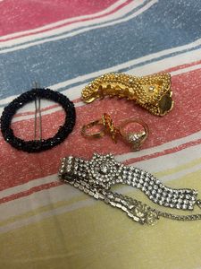 Rings, Bracelet, Hair Clips
