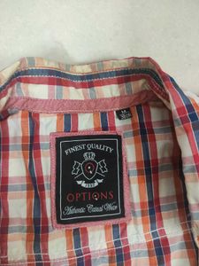 (Medium Size)Checked Long Sleeve Shirt