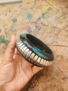 Unique Bangle Bracelet with metal details